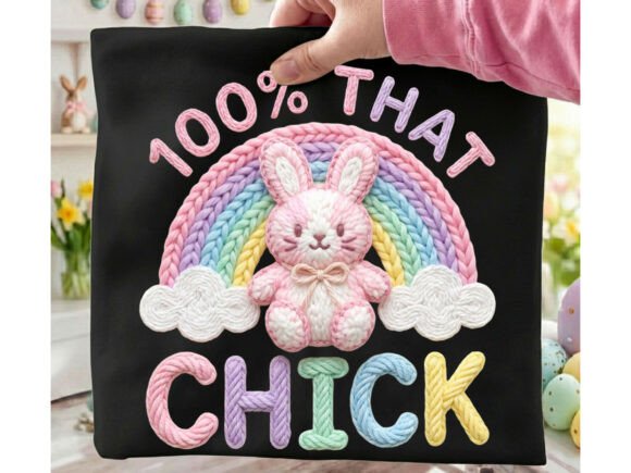 100% That Chick Easter Bunny Yarn Png: A Bold Spring Statement