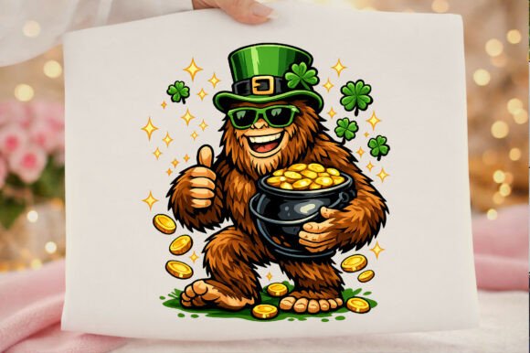 Bigfoot Sasquatch St Patricks Day Png: Your Go-To Festive Design Asset