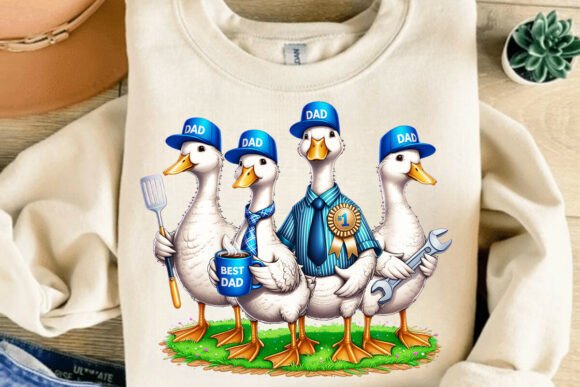 Funny Goose Dad Squad PNG: The Ultimate Funny Dad PNG for Your Projects