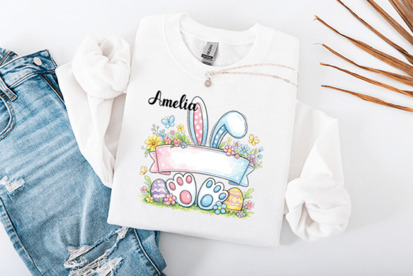 Personalized Easter Bunny Name Frame: A Digital Keepsake