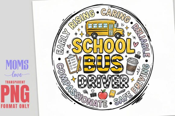 School Bus Driver Png Sublimation Design Guide