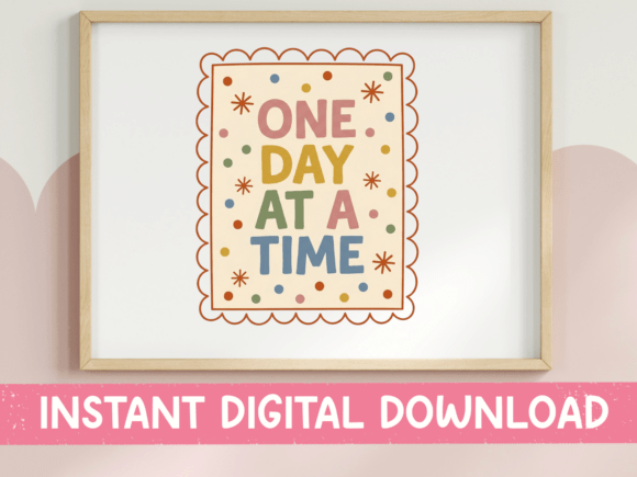 Warmth and Wisdom: Using the One Day at a Time Retro Quote in Your Work
